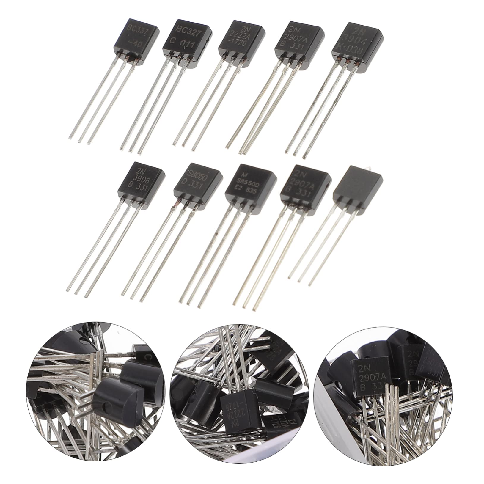 Amazon.co.jp: NUOBESTY 200個三極管ボックス さまざまな種類の